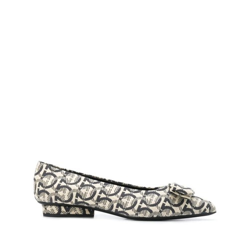 Ballerine jacquard ferragamo - jacquard,