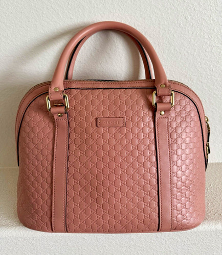 Gucci pink logo satchel top - pink,