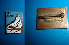 ESERCITO ALPINI Distintivo ORIGINALE 6° Reggimento - F.M. LORIOLI f. Milano Roma