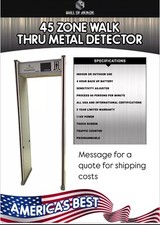 Walk through metal detector - walk-through,