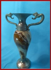 Vaso Onice peltro e Marmo