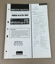 Sansui AU-X701/X901 Amplificatore Stereo Integrato Manuale di Servizio D-190