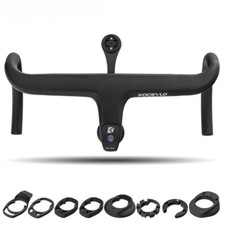 Manubrio integrato 28,6 mm bici da strada full carbon con distanziali stelo drop bar