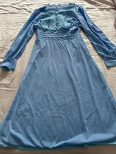 CAMICIA DA NOTTE AZZURRA IN