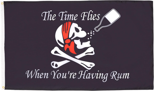 Bandiera pirata con rhum - pirata,