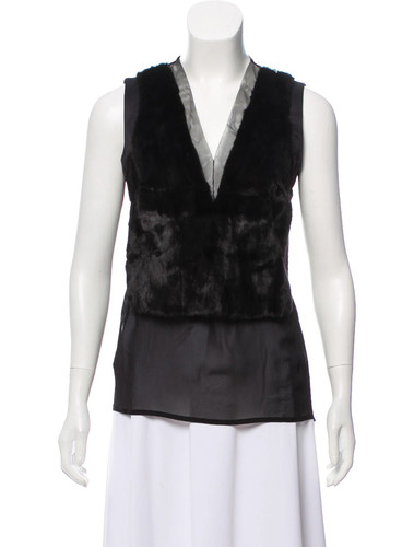 Top pelliccia ermellino - top, di