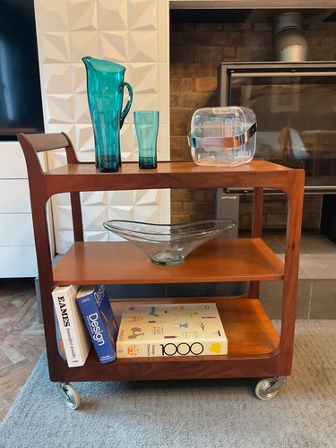Carrello bar trolley teak - trolley,