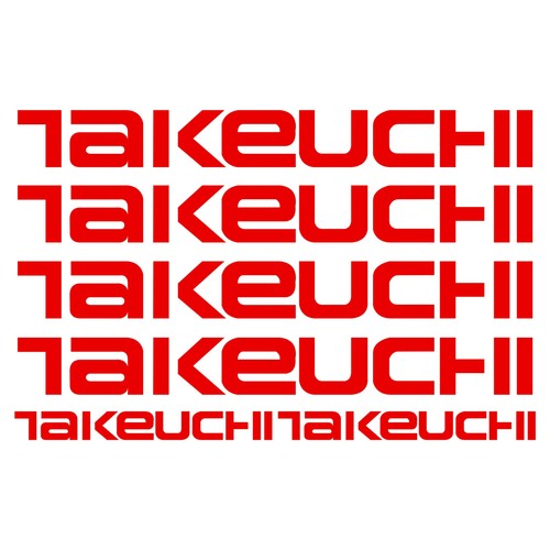Takeuchi adesivo escavatore - adesivo, 6