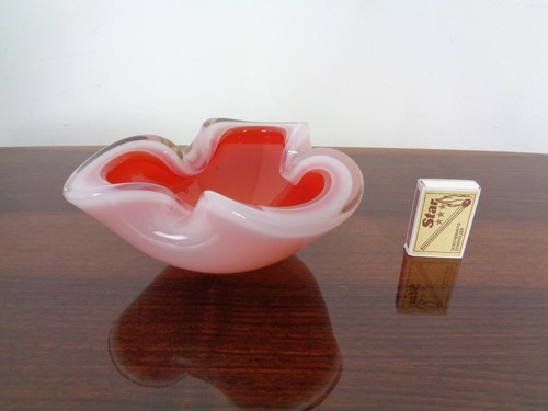 Pink red italian murano - red,