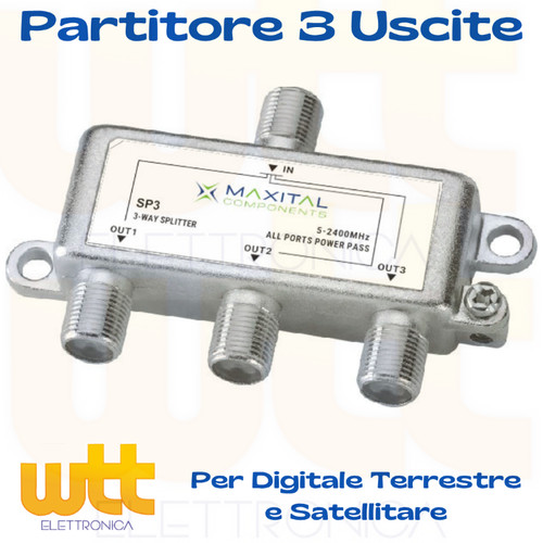 Partitore antenna uscite - tv,