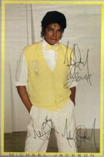 MICHAEL JACKSON 3x Signed
