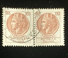 Francobollo italiano 100 - , lire