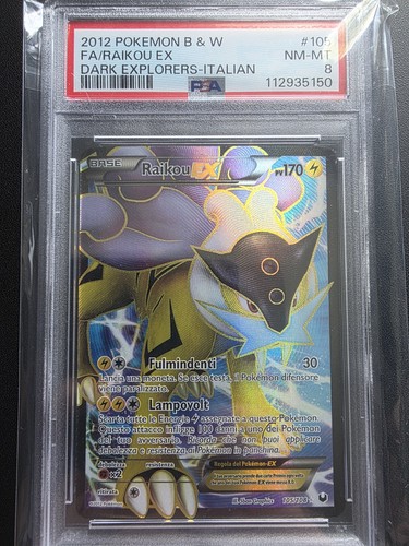 Pokémon 2012 raikou ex - pokémon, b&w