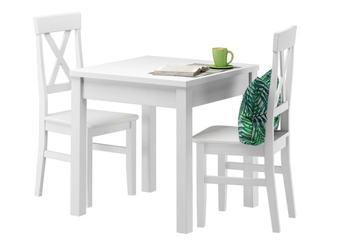Set bianco tavolo - bianco, pranzo