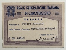 TESSERA SPORT CANOTTIERI