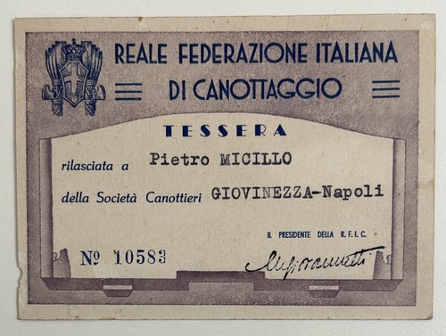 Tessera sport canottieri - tessera,