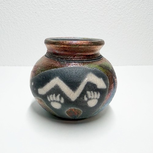 Vaso zampa orso iridescente