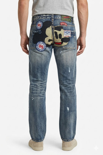 Jeans uomo denim vintage 100 - jeans, 100%