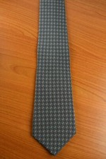 Cravatta Lanvin Paris grigio NEW TIE Made in France 100% Silk Soie  Luxury Vtg