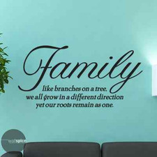 Adesivo murale vinile famiglia