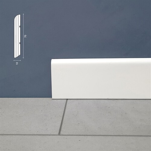 Battiscopa 70x10 laccato - 70x10,