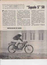 advertising -TEST MOTO TECNOMOTO SQUALO S 50-1969 MOTOITALIANE MOTOSPORT  EPOCA