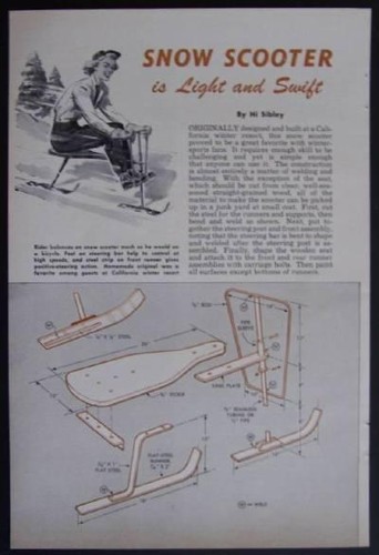 Sci neve scooter slitta - da,