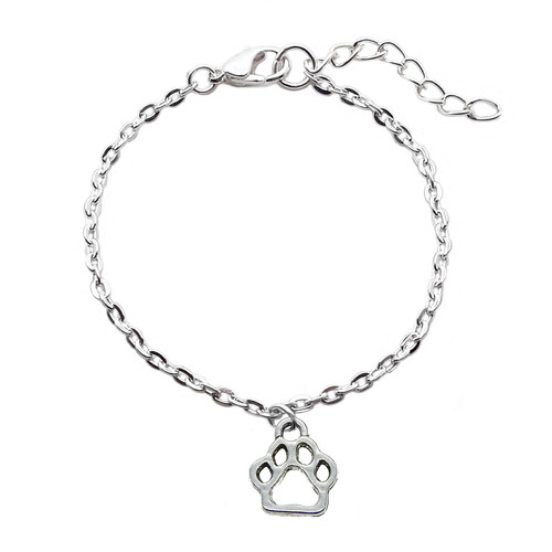 Bracciale acciaio con - bracciale, zampetta