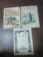 Lotto Di 3 Vecchi Quaderni Di Scuola Due Usati Uno Nuovo