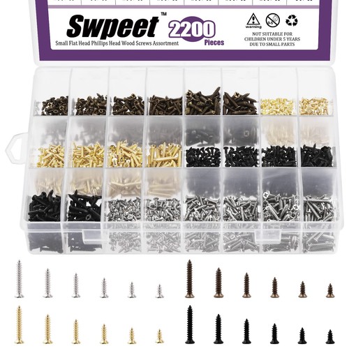 Swpeet 2200pcs colori vite - swpeet,