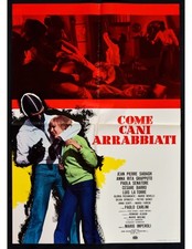 manifesto COME CANI ARRABBIATI Mario Imperoli Paola Senatore Alfa Romeo car S03