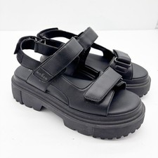 Hogan Chunky Black Leather