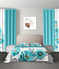 Set Letto Queen Size Teal