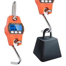 Bilancia Sospesa, 300 Kg, Digitale Con Gancio, Bilancia Elettronica Con Display 