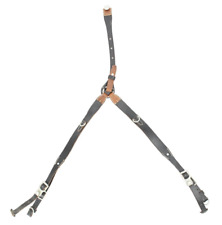 Wehrmacht Luftwaffe cinghia a Y telaio di accoppiamento supporto per il trasporto nero pelle timbro