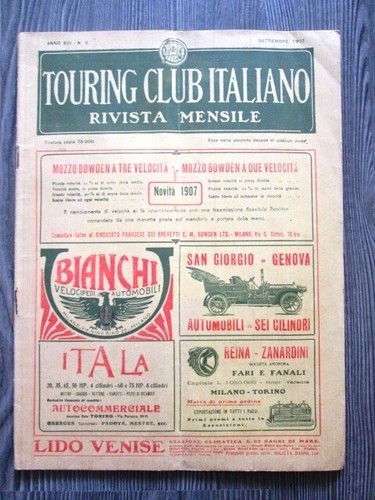 Rivista touring club italiano - club,