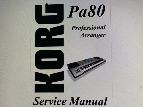 Korg synthesizer service - pa-80,