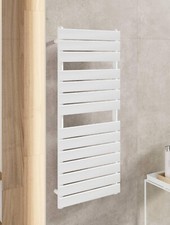 Termoarredo design a tubo piatto 120x50 cm bianco