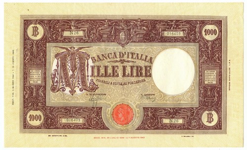 1000 lire barbetti grande - 1000,