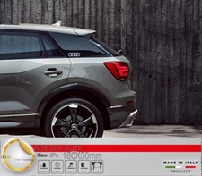 2 ADESIVI  ANELLI AUDI x  fiancata a1 a3 a4 a5 a6  q2 q3 q5 Grigio silver metal