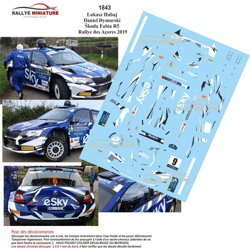 Decals ref 1843 skoda - decals,