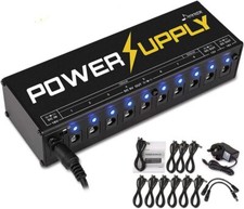 🎸 Donner 10 Porte Effetti Chitarra Elettrica Pedale Alimentatore 9V/ 12V/ 18V 500 mA