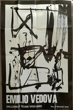 Galleria "Il Nome" Vigevano - Emilio Vedova Manifesto 1975 - Locandina Mostra 