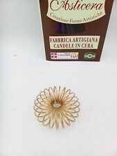 Porta Candele in MOLLA OTTONATA diametro 55mm alto 23mm  candeliere no candela