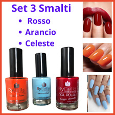 Set 3 Smalti gel semipermanente per unghie smalto rosso arancione unghia make up