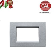 PLACCA 3P ARGENTO METALLO