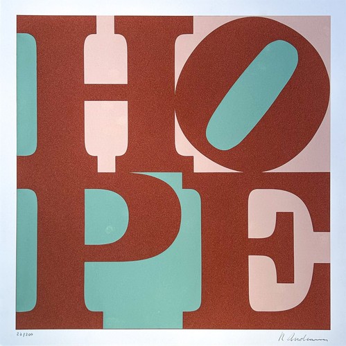Robert indiana hope - robert, "hope"
