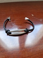 Bracciale Fossil Vintage Uomo In Ottime Condizioni pelle e acciaio