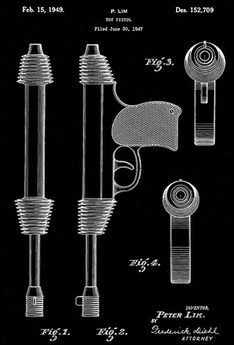 1949 pistola giocattolo p - -,