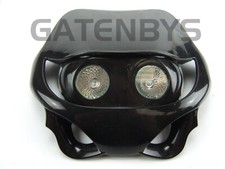 Fari moto nero enduro personalizzato per Zxr Cbf Gsxr Gsf Fzr Streetfighter